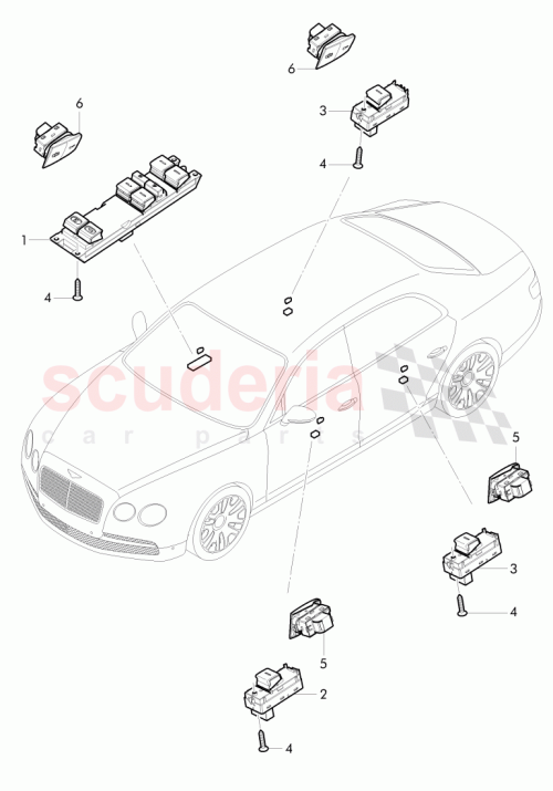 Part Diagram for Bentley 3Y0962126B