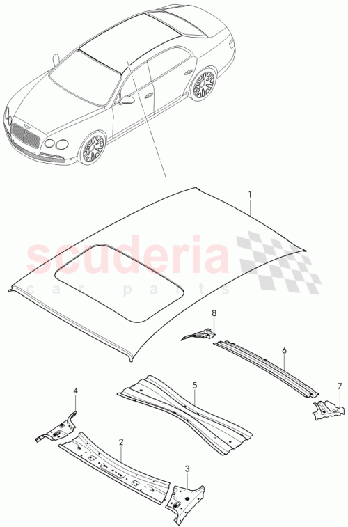 Part Diagram for Bentley 4W0 817 091