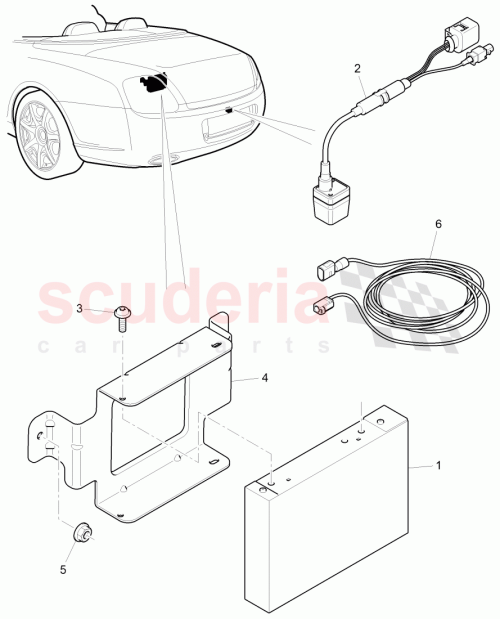 Part Diagram for Bentley 3W7 971 380
