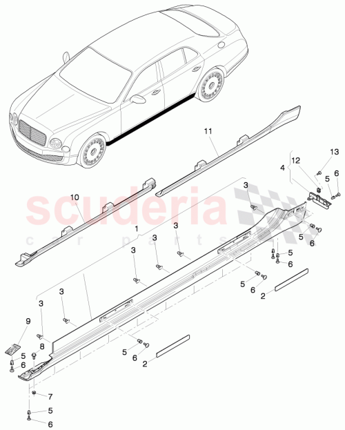 Part Diagram for Bentley 3Y5853199B