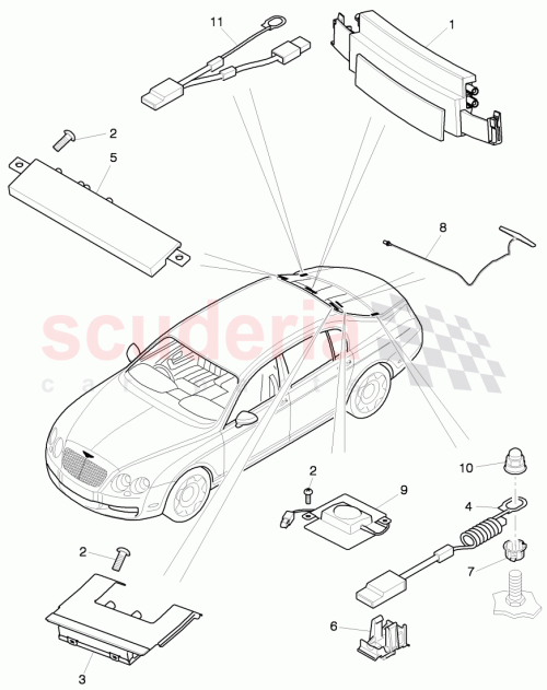 Part Diagram for Bentley 3W8 035 532