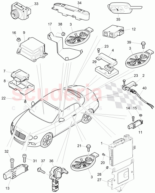 Part Diagram for Bentley 3W7 971 520