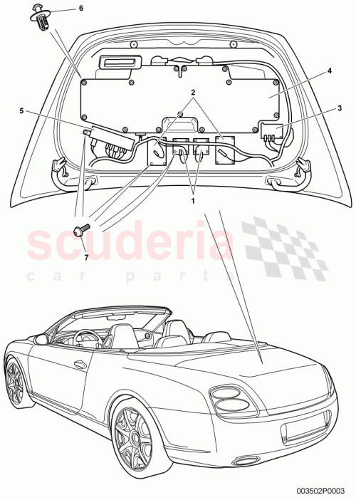 Part Diagram for Bentley 8H0035503