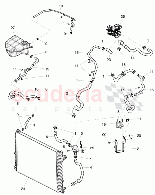 Part Diagram for Bentley 3W0121064F