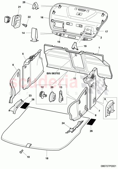 Part Diagram for Bentley 3W8 867 601 Q