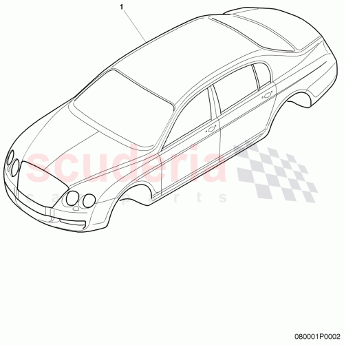 Part Diagram for Bentley 3W5800411AS