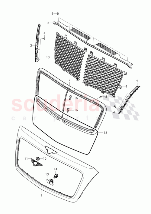 Part Diagram for Bentley 36A 853 653 A
