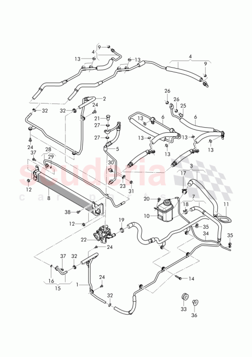 Part Diagram for Bentley 8N0 422 121 A