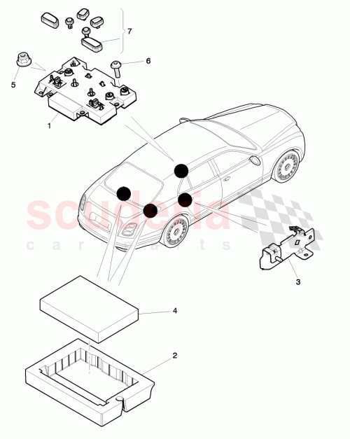 Part Diagram for Bentley 4H0959860A