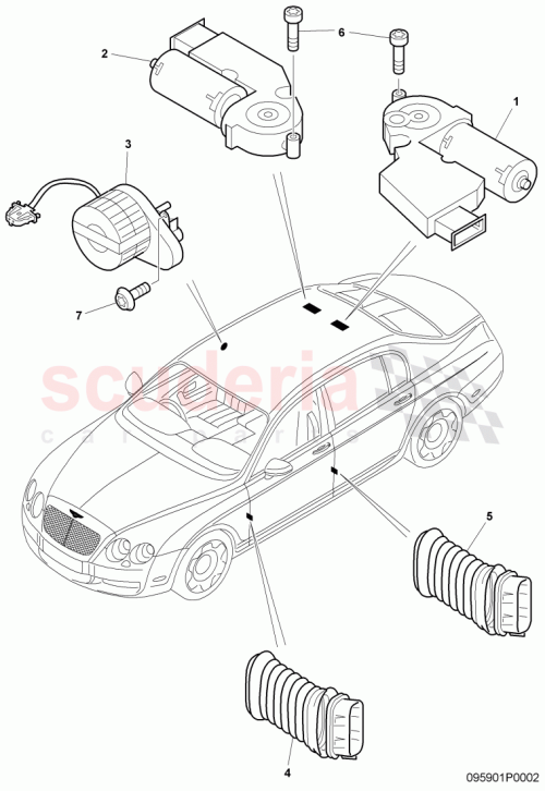 Part Diagram for Bentley 3D0959853A
