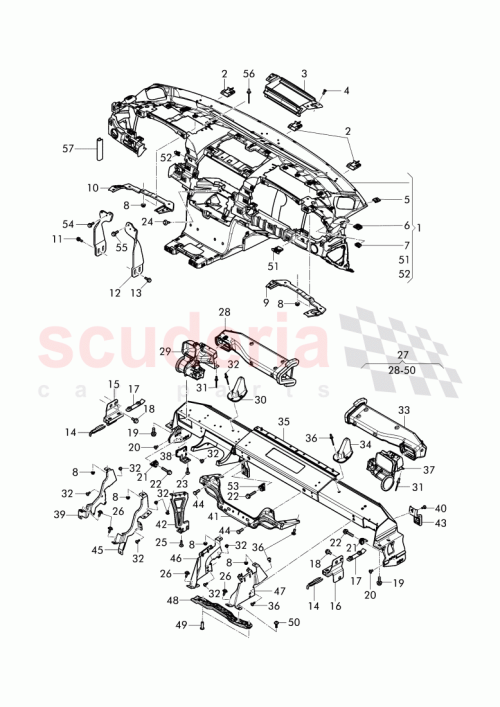 Part Diagram for Bentley 3W1805334D