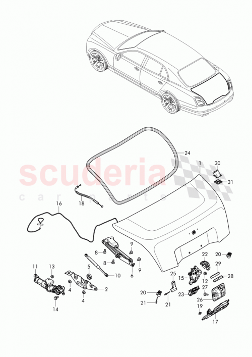 Part Diagram for Bentley 3Y5 827 025 AG