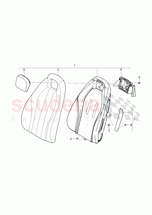 Part Diagram for Bentley 3W8 885 805 R