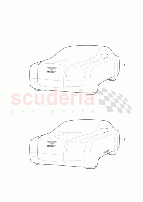 Part Diagram for Bentley 3Y5 861 985 F