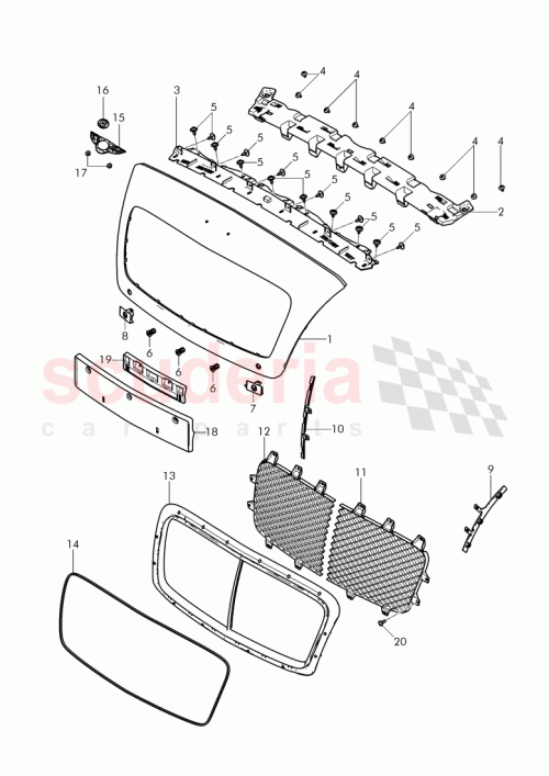 Part Diagram for Bentley 3W8 853 621 B
