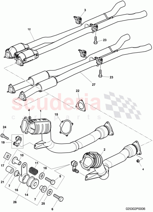Part Diagram for Bentley 3W5253702B