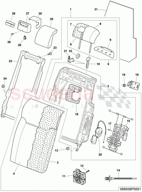 Part Diagram for Bentley 3W5886211E