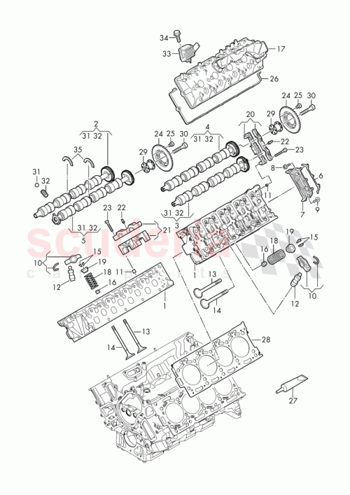Part Diagram for Bentley 036 109 675 A