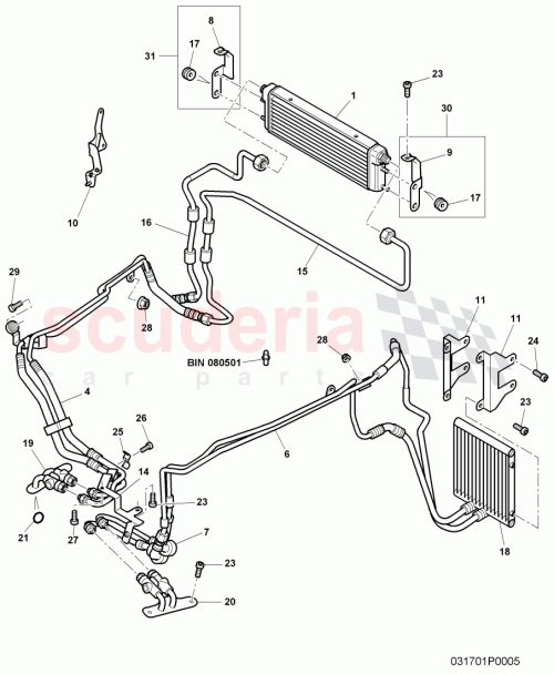 Part Diagram for Bentley 3W0317801P