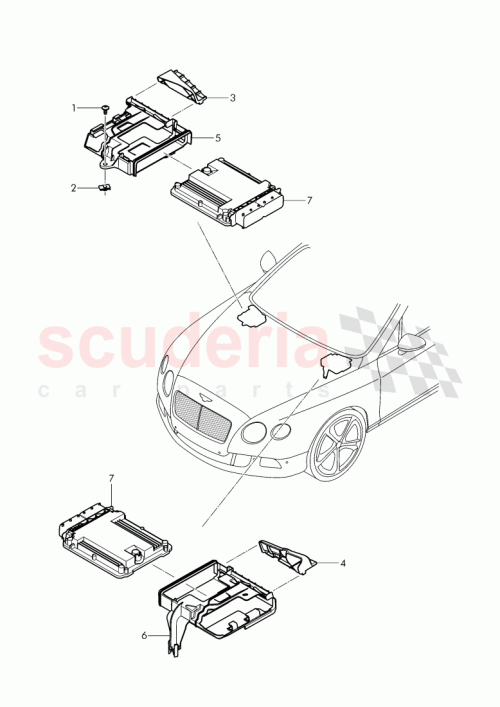 Part Diagram for Bentley 3W1 907 649