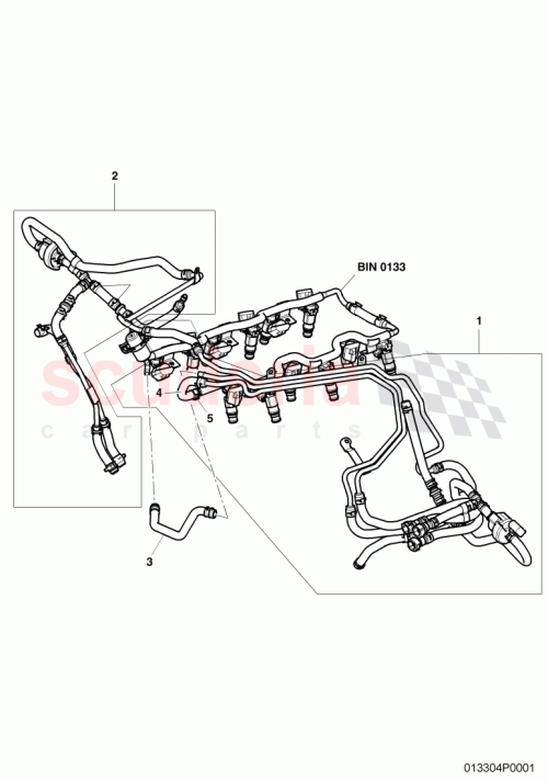 Part Diagram for Bentley 3W0 133 986 J