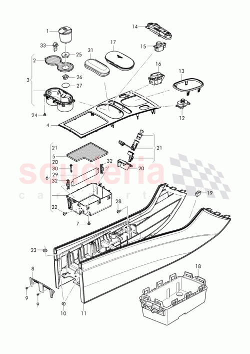 Part Diagram for Bentley 3W3 863 243 E