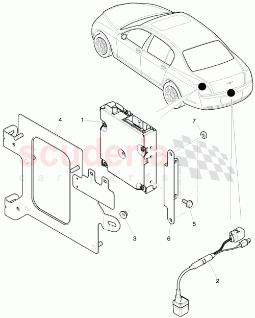 Part Diagram for Bentley 3W0907301A