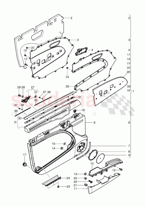 Part Diagram for Bentley 3Y2867683