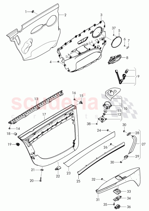 Part Diagram for Bentley 4W0 868 770 E