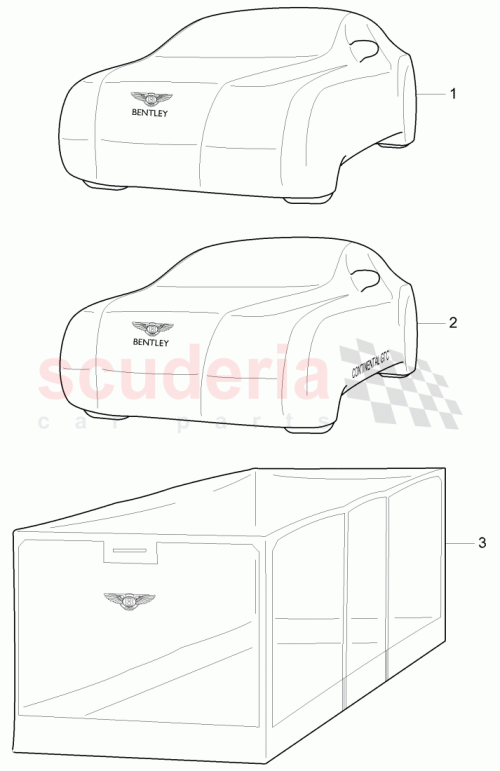 Part Diagram for Bentley 3W7 861 985 P