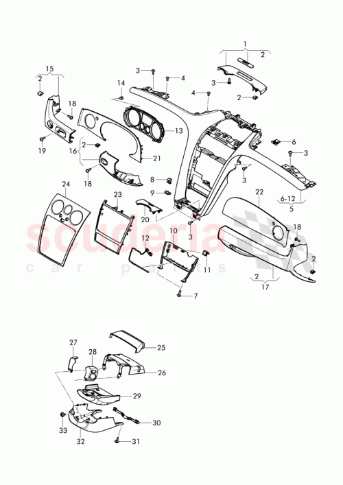 Part Diagram for Bentley 3W2857204