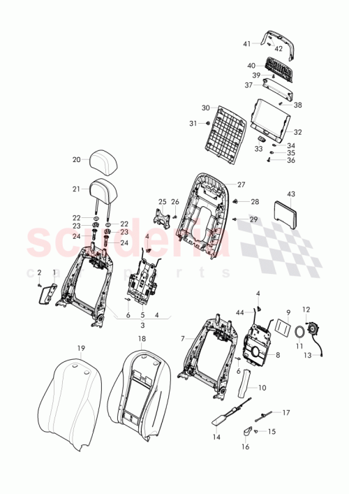 Part Diagram for Bentley 4W0 881 920 B