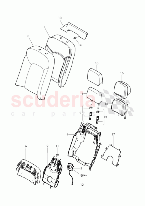 Part Diagram for Bentley 3Y5 886 807 H