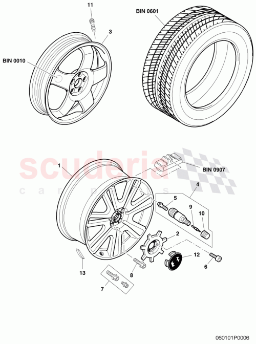 Part Diagram for Bentley 311601361