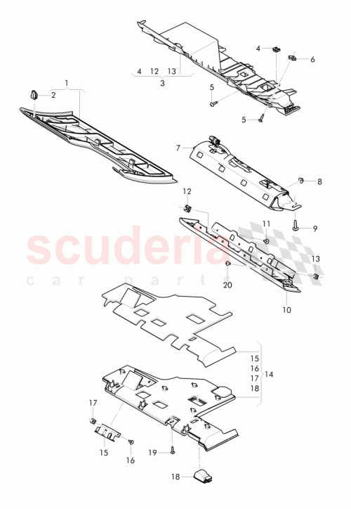 Part Diagram for Bentley 3W1 819 660 E