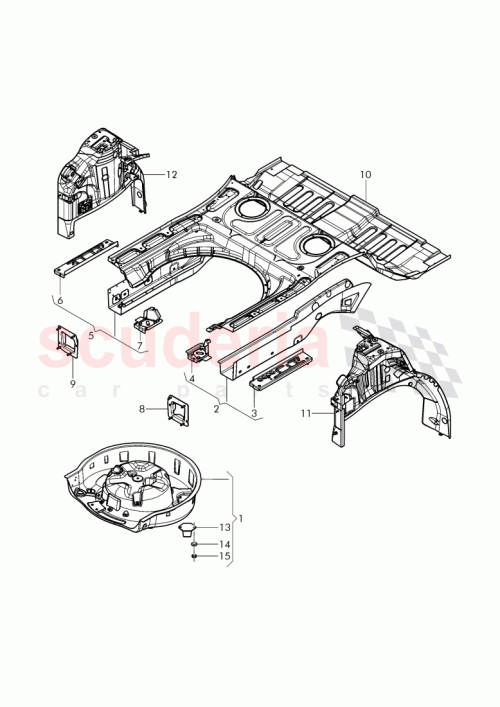 Part Diagram for Bentley 3D0802090C