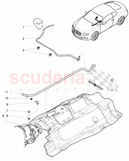 Part Diagram for Bentley 01V409847