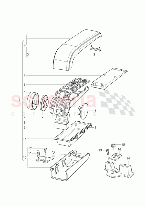 Part Diagram for Bentley 3W0864101BD