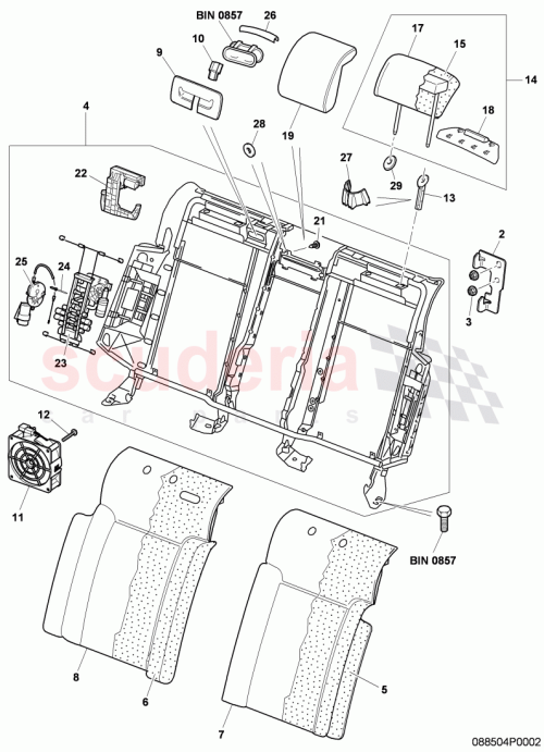 Part Diagram for Bentley WHT003670