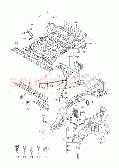 Part Diagram for Bentley 4M0 804 469 B