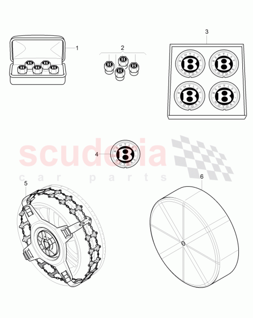 Part Diagram for Bentley 3W0 601 170 C