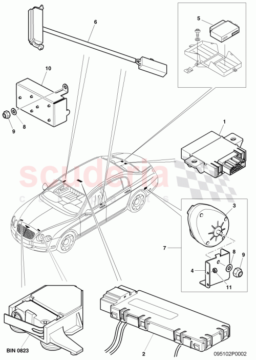 Part Diagram for Bentley 7L0907719A