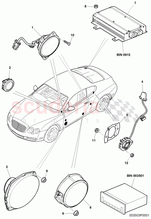 Part Diagram for Bentley 3W0 035 411 L