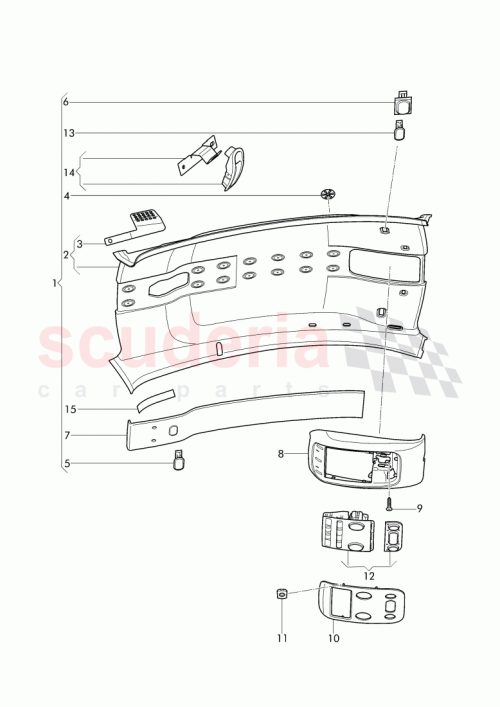 Part Diagram for Bentley 3W8 867 096 A