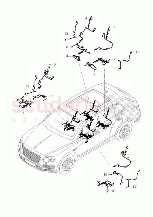 Part Diagram for Bentley 36A971369BB