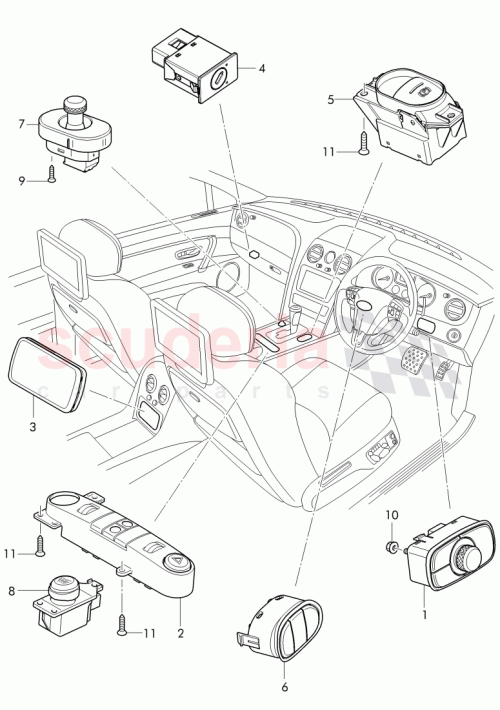 Part Diagram for Bentley 1K8 919 237
