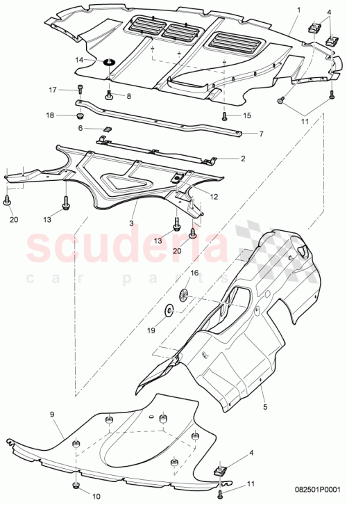 Part Diagram for Bentley 3W8 825 507 K