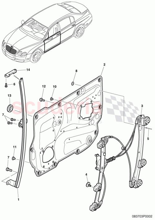 Part Diagram for Bentley 191971908F