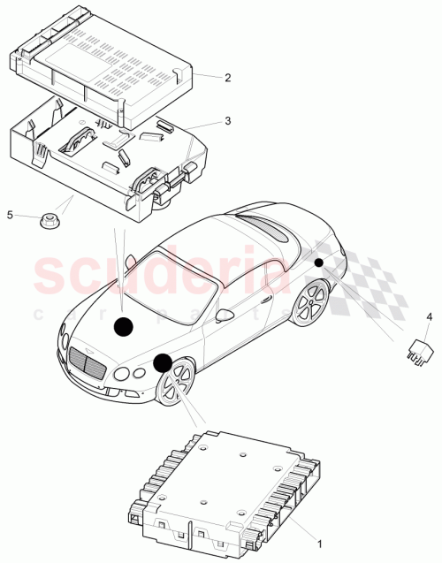 Part Diagram for Bentley 3W0907307J