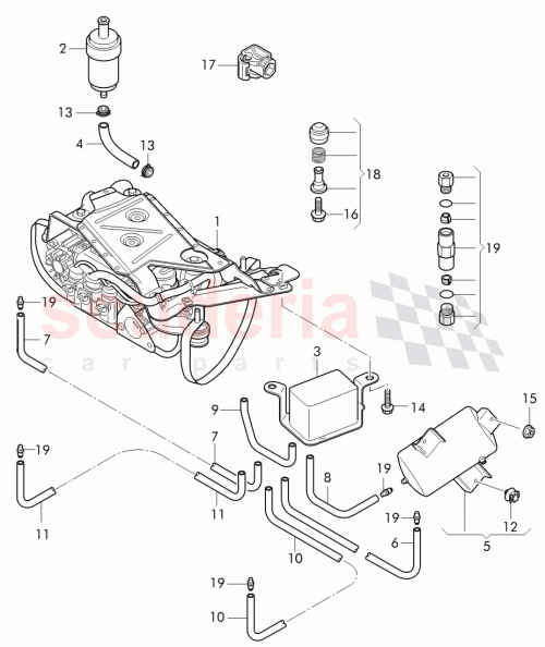 Part Diagram for Bentley 4W0 616 712